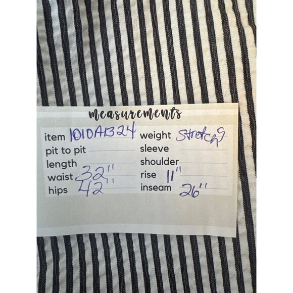 2/$30 ZARA Seersucker Slacks XL Black & White Cotton/Polyester Blend - Picture 4 of 16